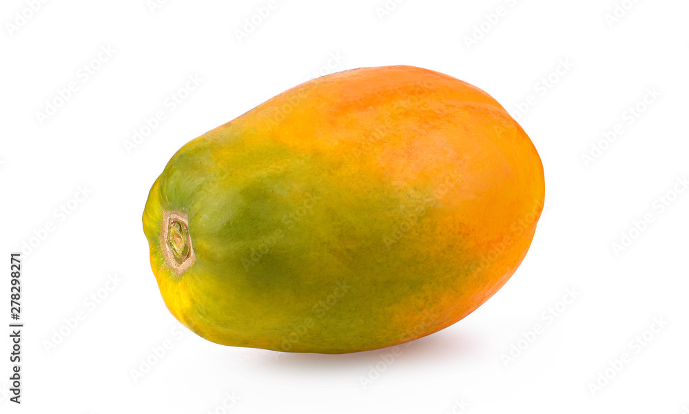 ripe papaya isolated on a white background ripe papaya isolated on a white background