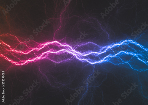 Blue and purple plasma  abstract electrical background