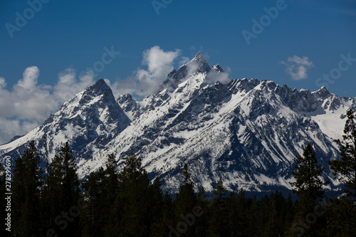 mountains in winter