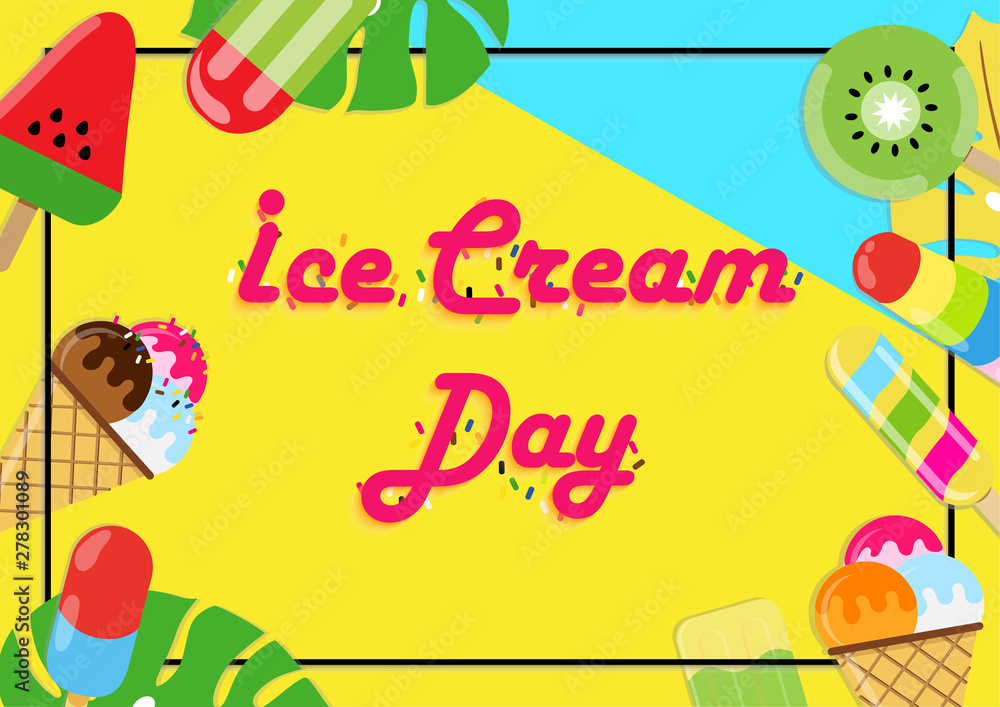 Ice Cream Day. vector illustration ep2 Ice Cream Day. vector illustration ep2