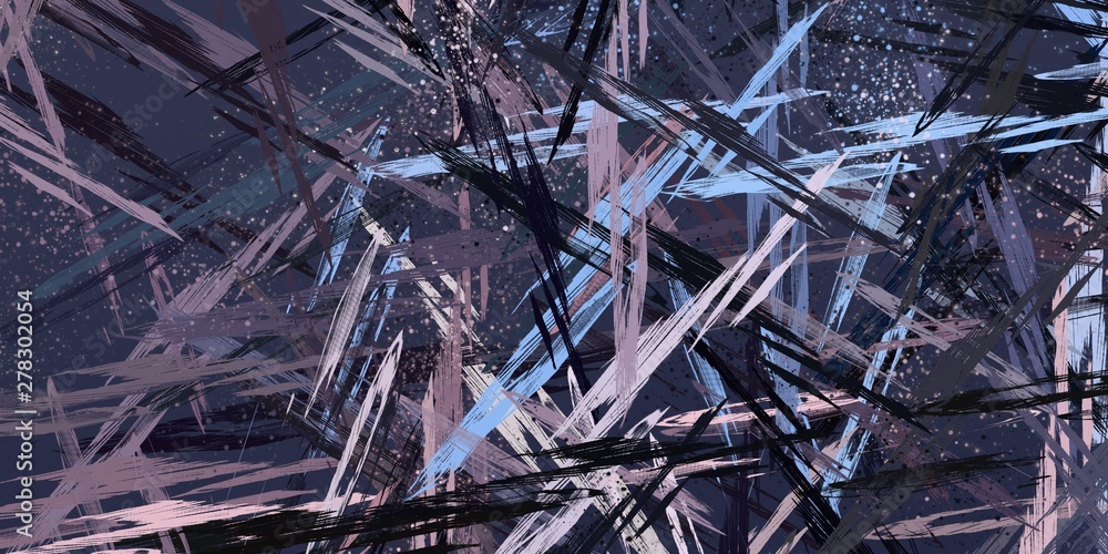 Digital sketch on colorful wall mix. 2d illustration. Texture backdrop painting matrix unique form. Creative natural chaos structure element material creation bitmap figures. Acrylic vivid variety con