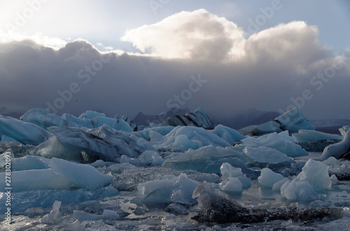 Iceburgs in a Glacial Lagoon