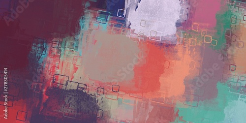 Wallpaper Mural Decorative oil painting. Vibrant dynamic art. 2d illustration. Texture backdrop. Creative chaos structure element. Torontodigital.ca