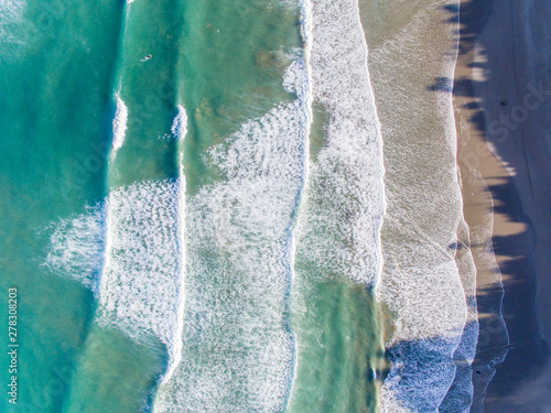 An aerial view of the beautiful NZ coast