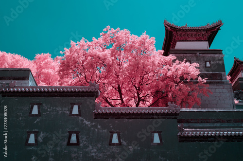 Photography The Summer Palace of Beijing,in infrared light