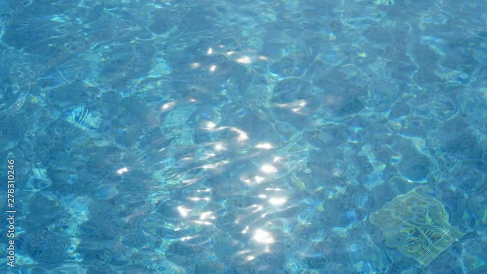 Relaxing turquoise water shimmering in a crystal-like pool in Turkey in slo-mo Relaxing turquoise water shimmering in a crystal-like pool in Turkey in slo-mo