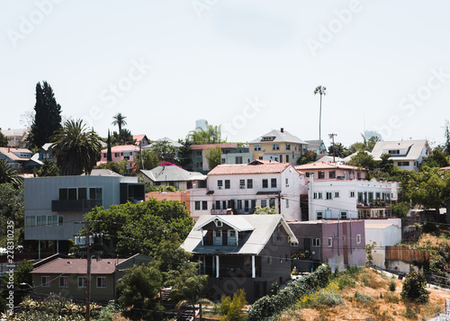 Los Angeles Neighborhood on Hillside photo