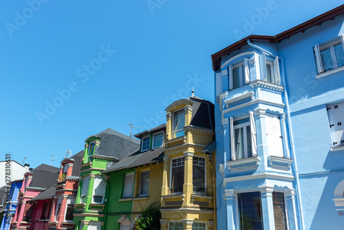 English style houses in Irala neighborhood, Bilbao, Spain photo