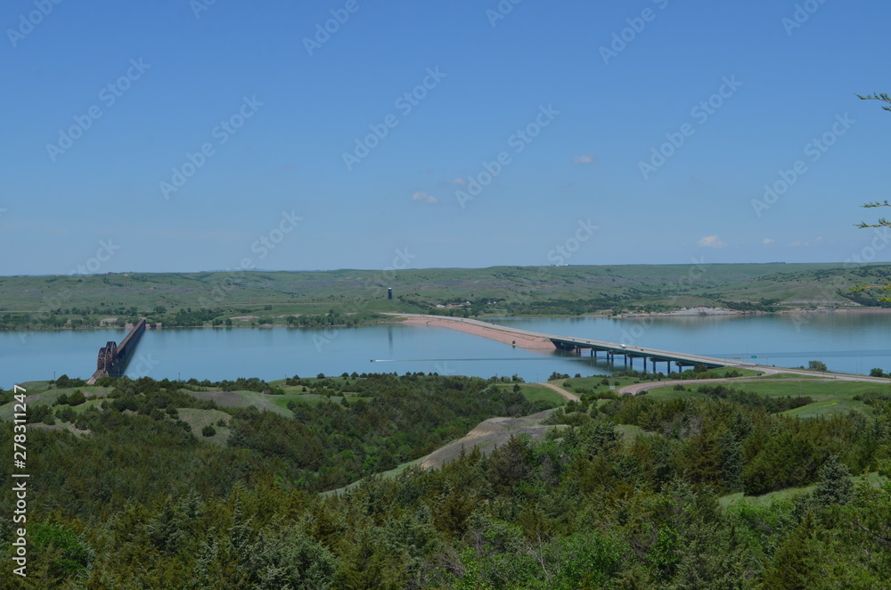 Springtime in South Dakota: Overlooking the Missouri River at Chamberlain Springtime in South Dakota: Overlooking the Missouri River at Chamberlain