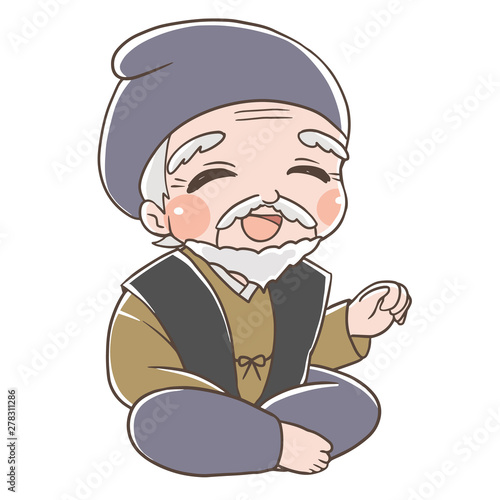 ベクター・昔のおじいさん