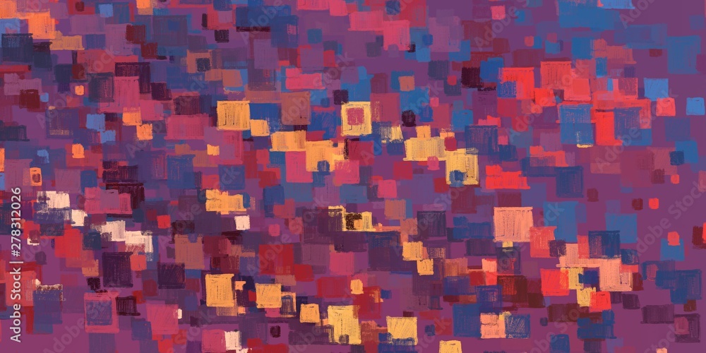 Fototapeta premium Art wallpaper. Digital canvas. 2d illustration. Texture backdrop painting. Creative chaos structure element.