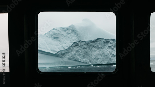 An Iceberg From Inside A Boath photo