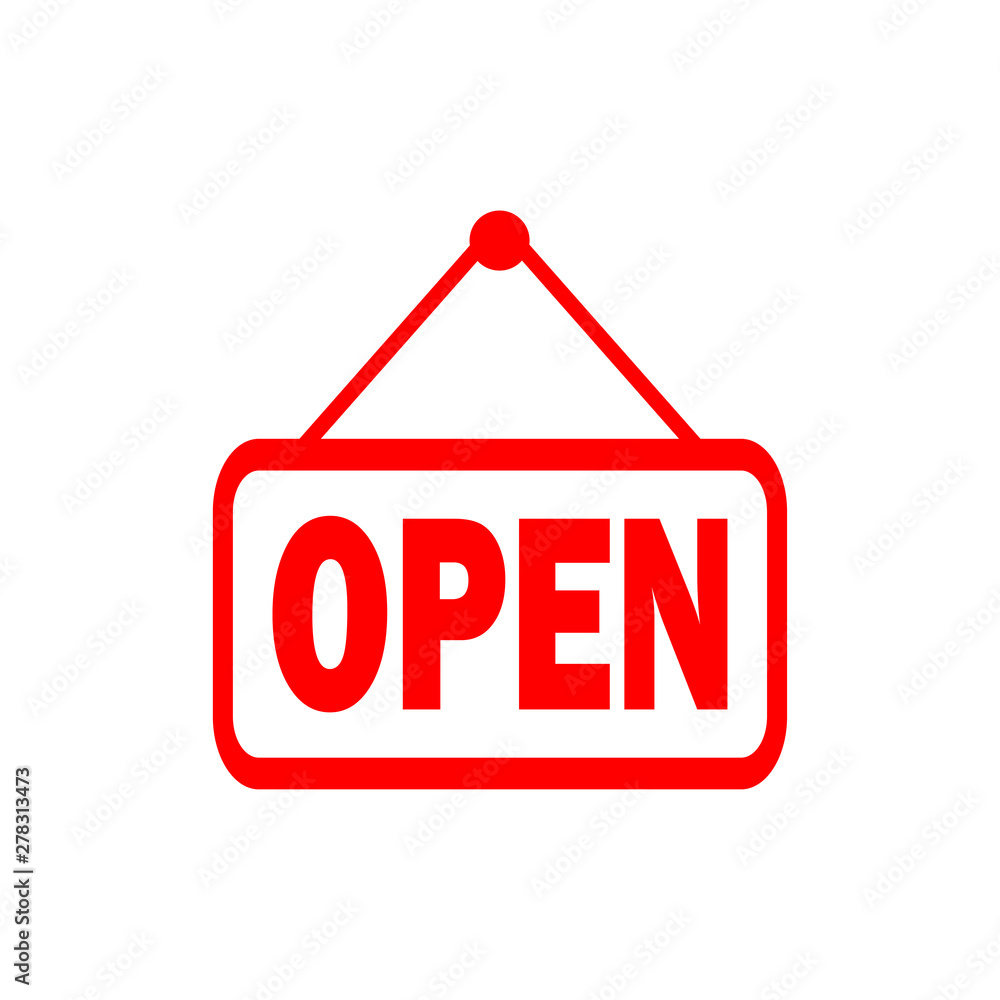 Open icon vector symbol illustration Open icon vector symbol illustration