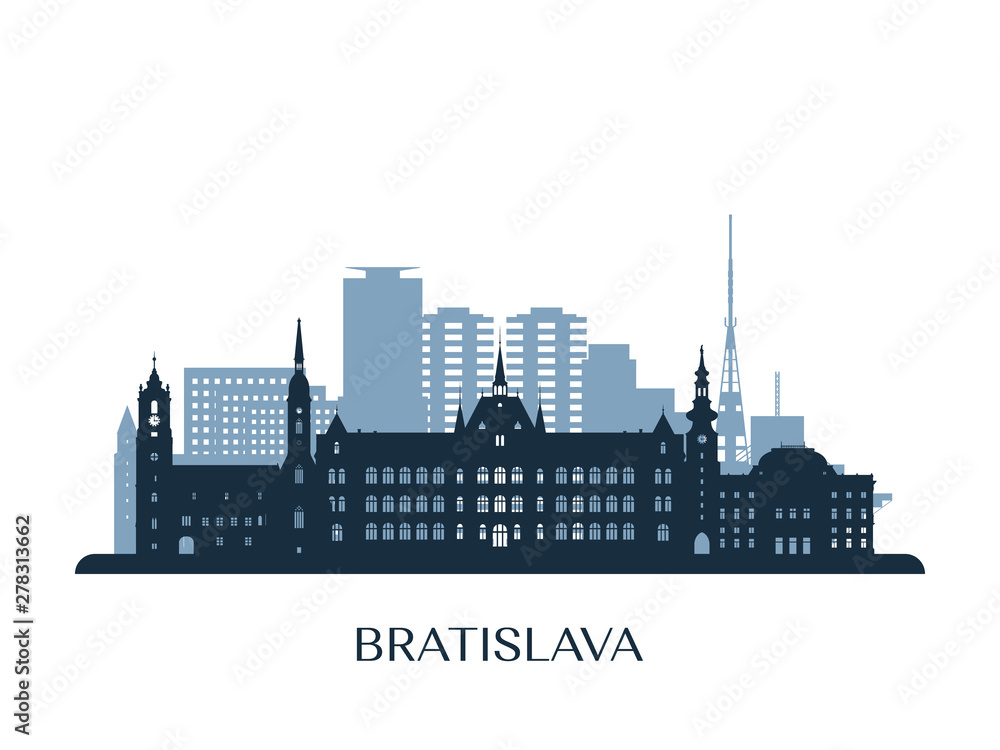 Naklejka premium vector illustration of city