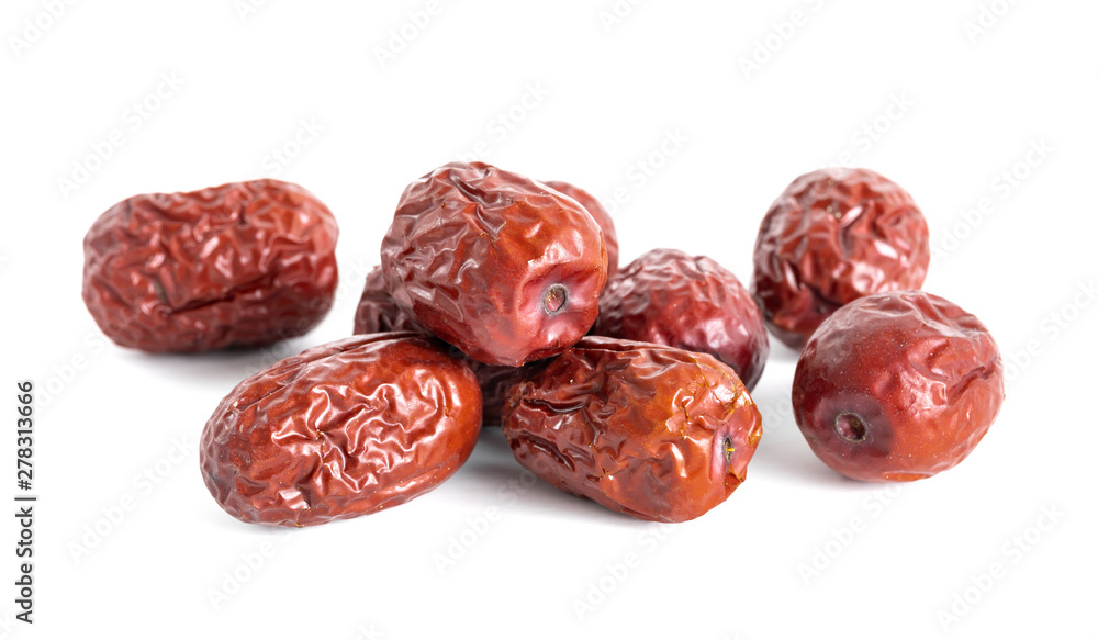 chinese red date isolated on white background chinese red date isolated on white background