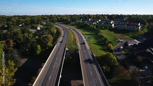 Aerial, interstate highway