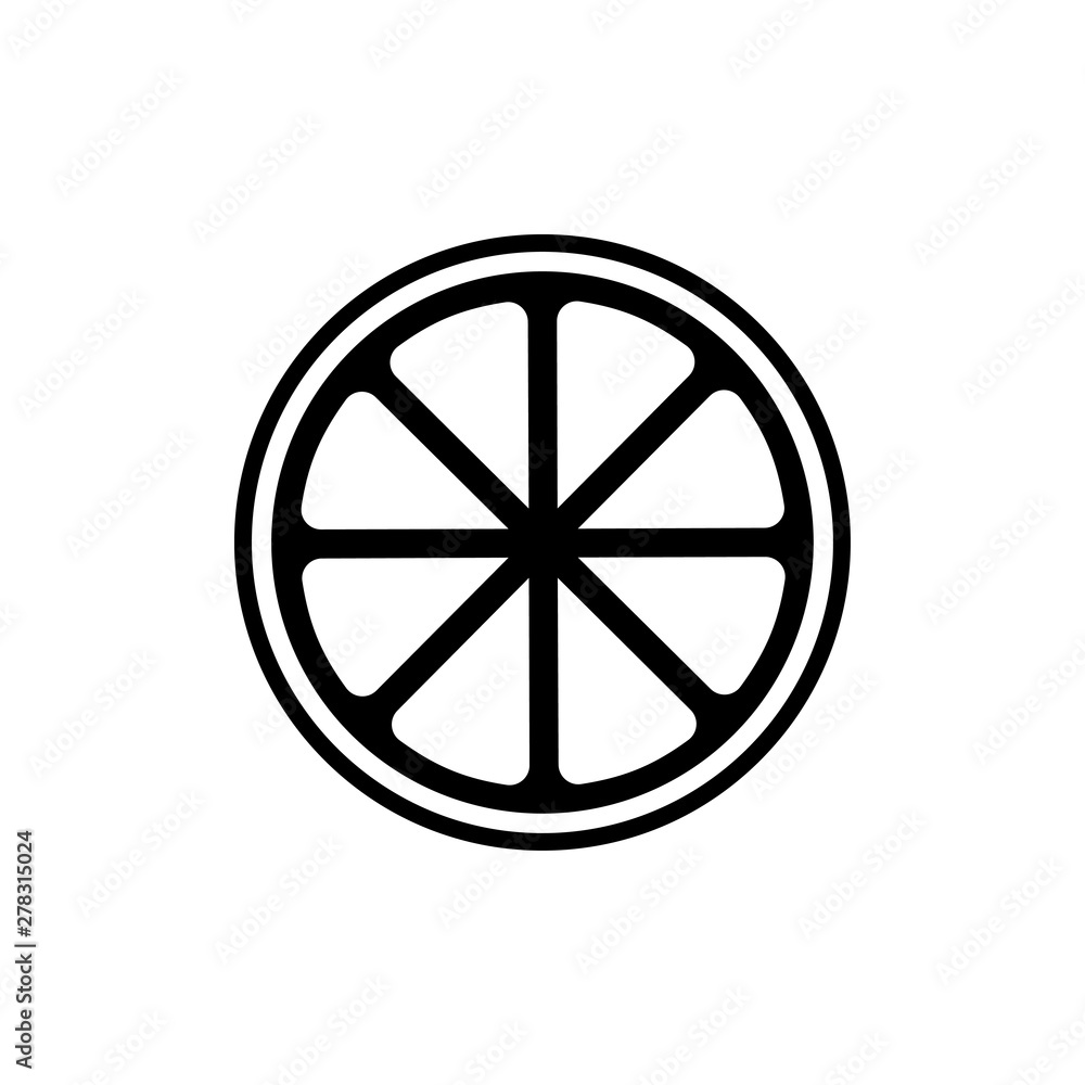 Orange icon vector symbol illustration Orange icon vector symbol illustration
