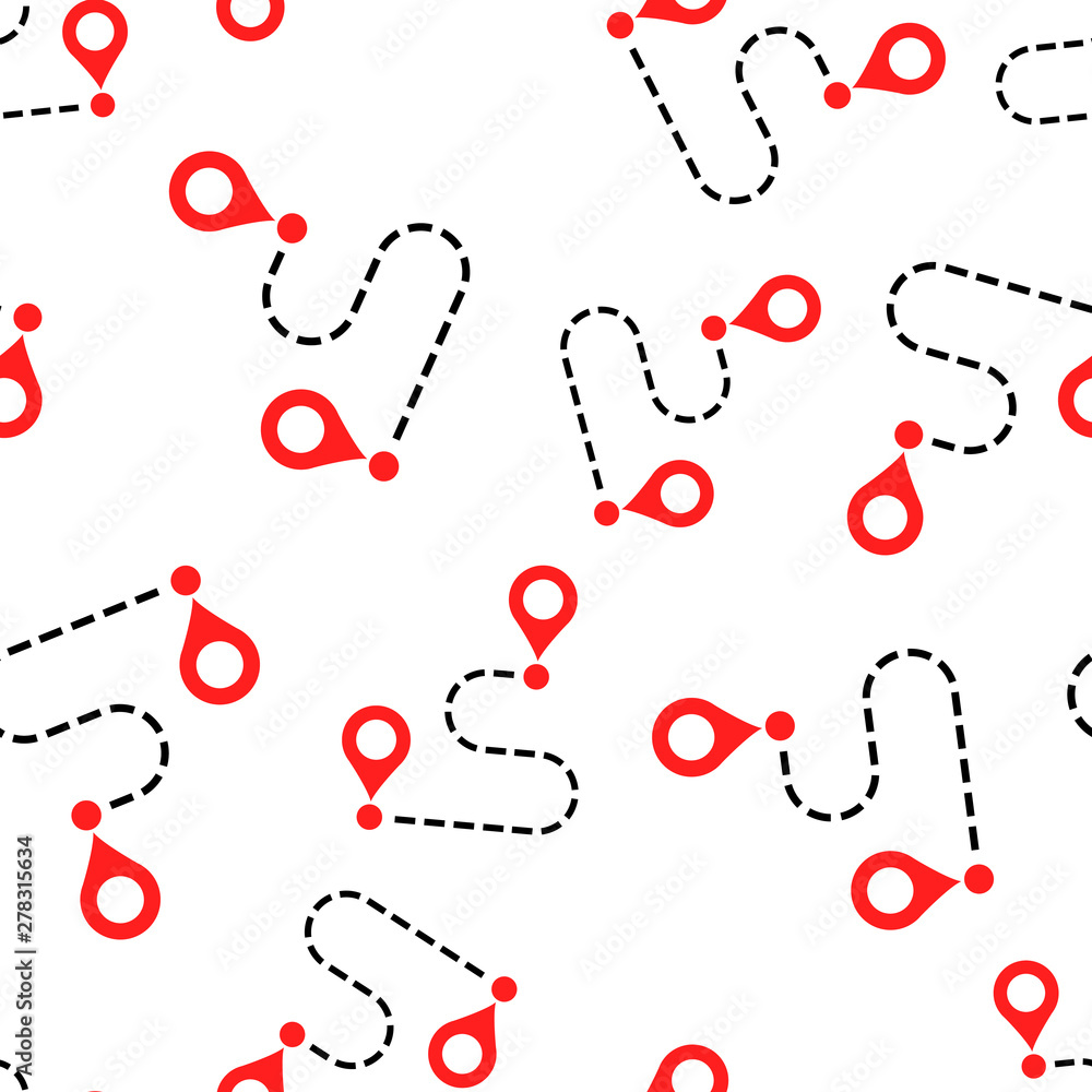 Move location icon seamless pattern background. Pin gps vector illustration  on white isolated background. Navigation business concept. Stock Vector |  Adobe Stock