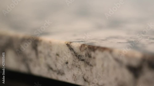 Close up, granite countertop