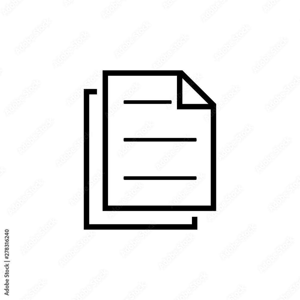 Paper icon vector symbol illustration Paper icon vector symbol illustration