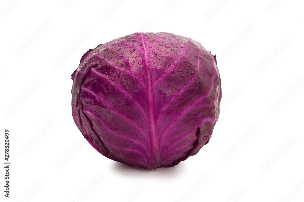 Red Cabbage isolated on white background with clipping path Red Cabbage isolated on white background with clipping path