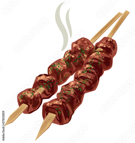 meat kebabs