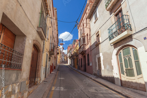 Street village view. El Papiol, Catalonia, Spain. © joan_bautista