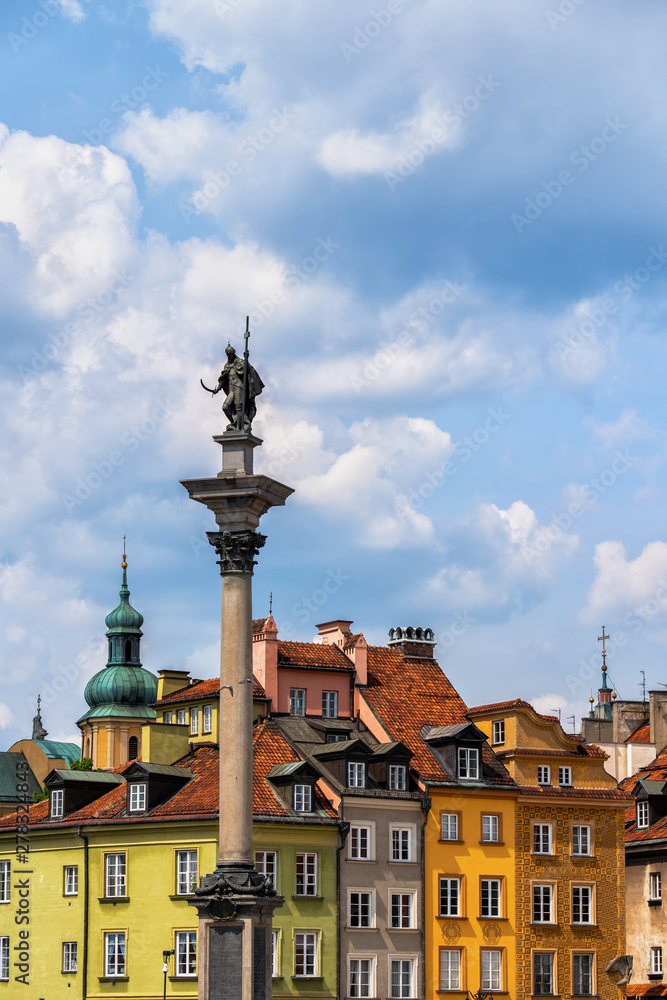 Old Town of Warsaw City in Poland