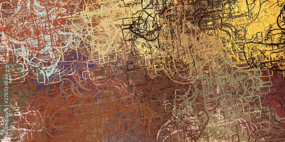 Fototapeta premium Art wallpaper. Digital canvas. 2d illustration. Texture backdrop painting. Creative chaos structure element.