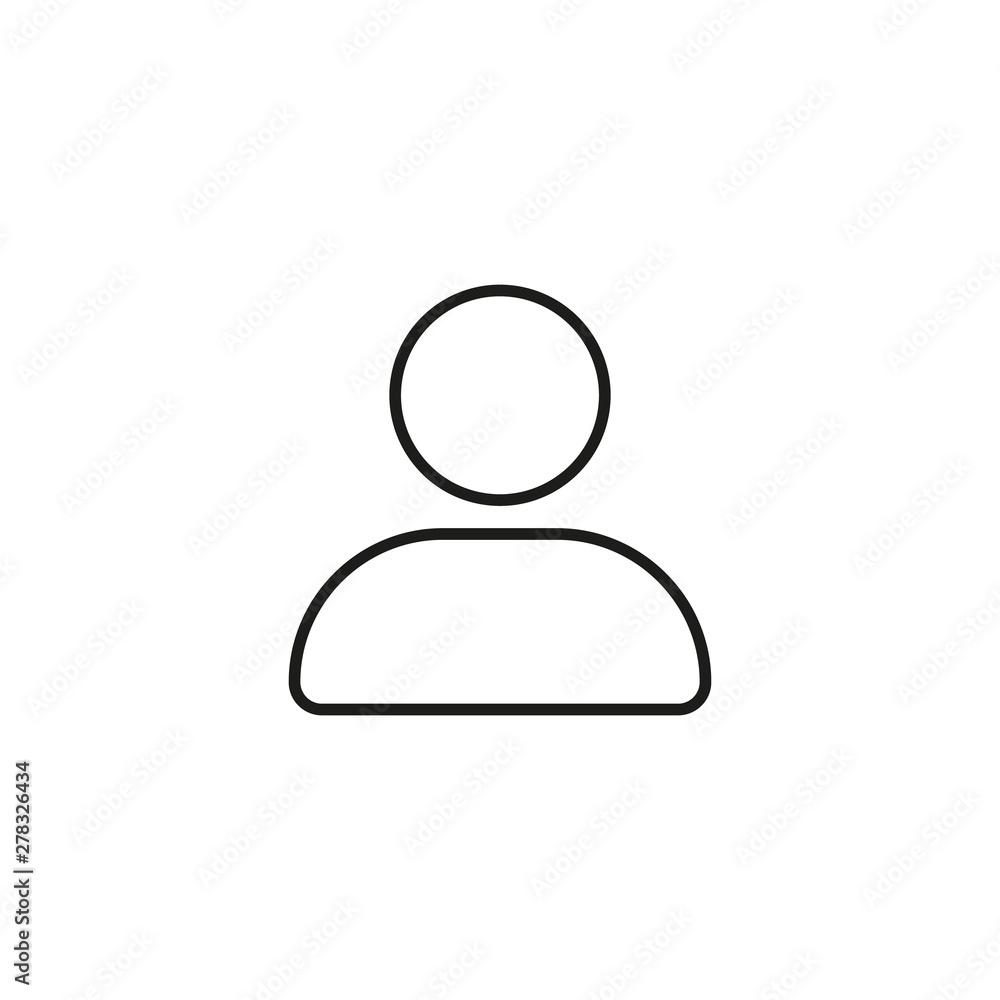 Modern user line icon. Premium pictogram isolated on a white background. Vector illustration. Stroke high quality symbol. User icon in modern line style. Modern user line icon. Premium pictogram isolated on a white background. Vector illustration. Stroke high quality symbol. User icon in modern line style.