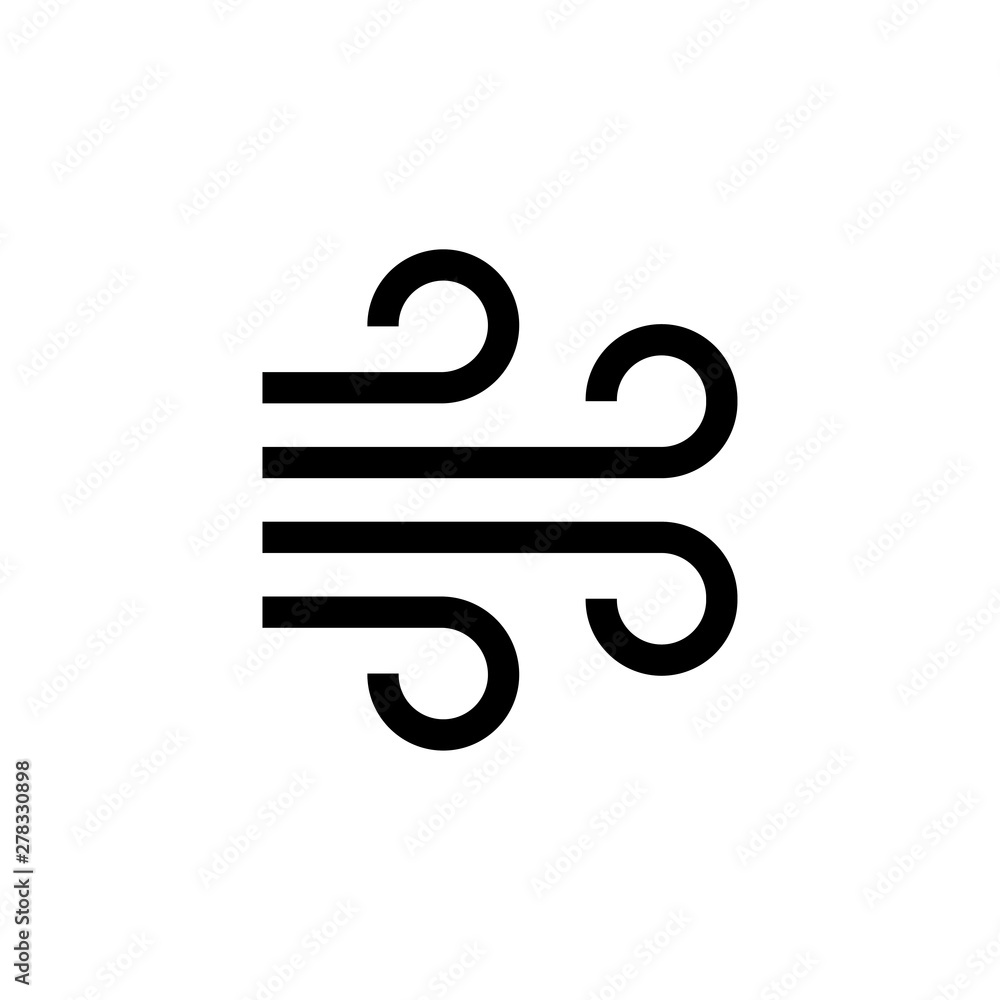 Wind icon illustration isolated vector sign symbol Wind icon illustration isolated vector sign symbol