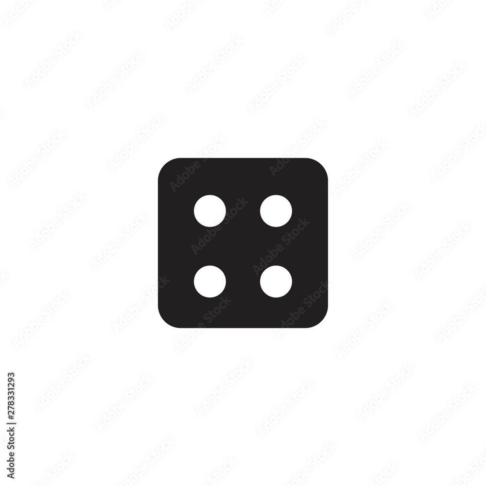 Dice icon graphic design template vector Dice icon graphic design template vector