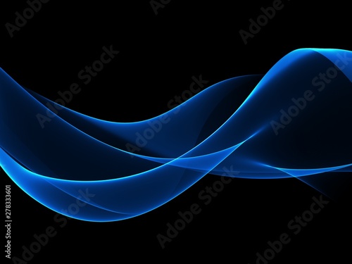Abstract Soft Color Blue Wave Background 