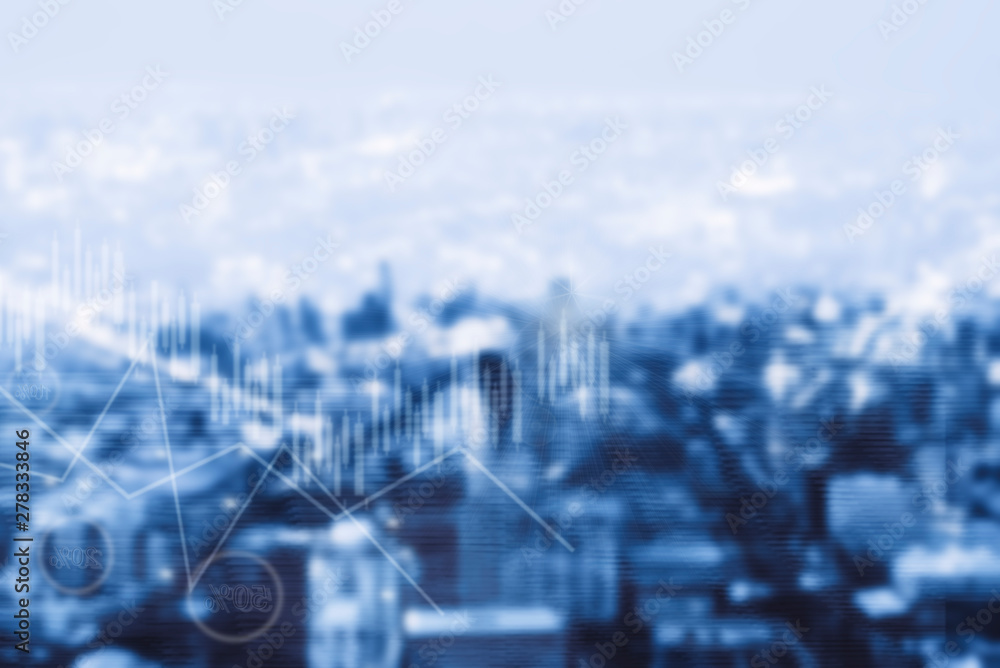 Fototapeta premium Digital marketing. Business using modern interface payments online shopping communication and icon customer network connection on virtual screen. Business innovation technology 5G concept.