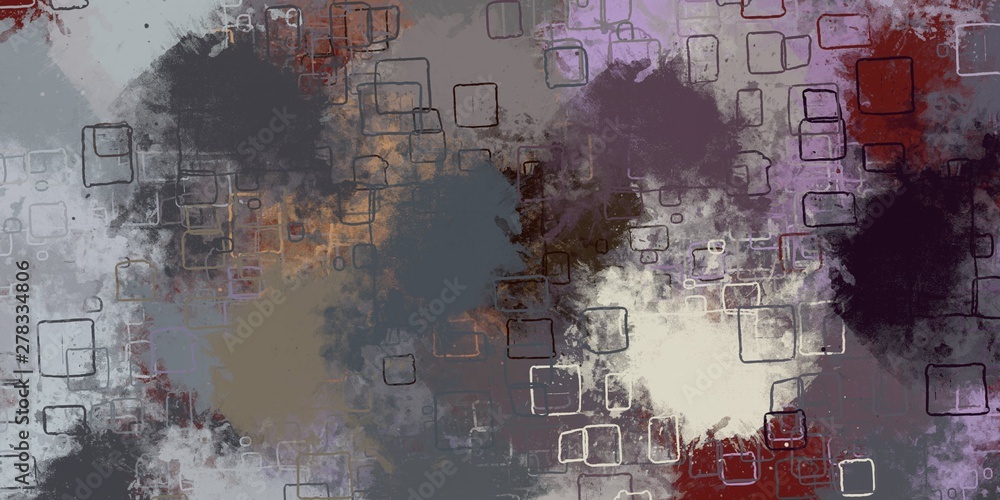 Fototapeta premium Canvas painting. Colorful background texture. 2d illustration. Texture backdrop. Creative chaos structure element.
