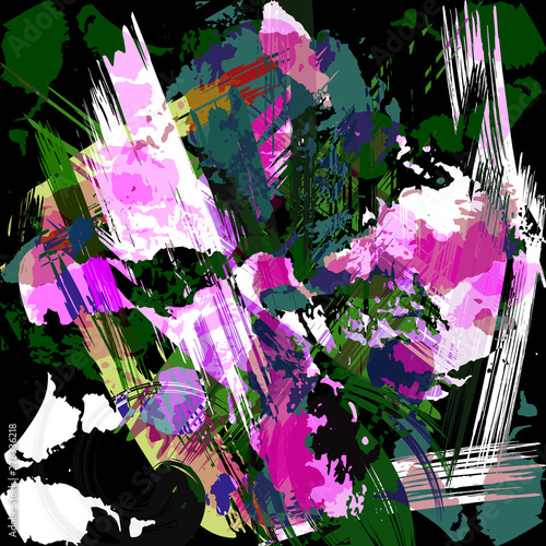 abstract color pattern in graffiti style Quality vector illustration for your design