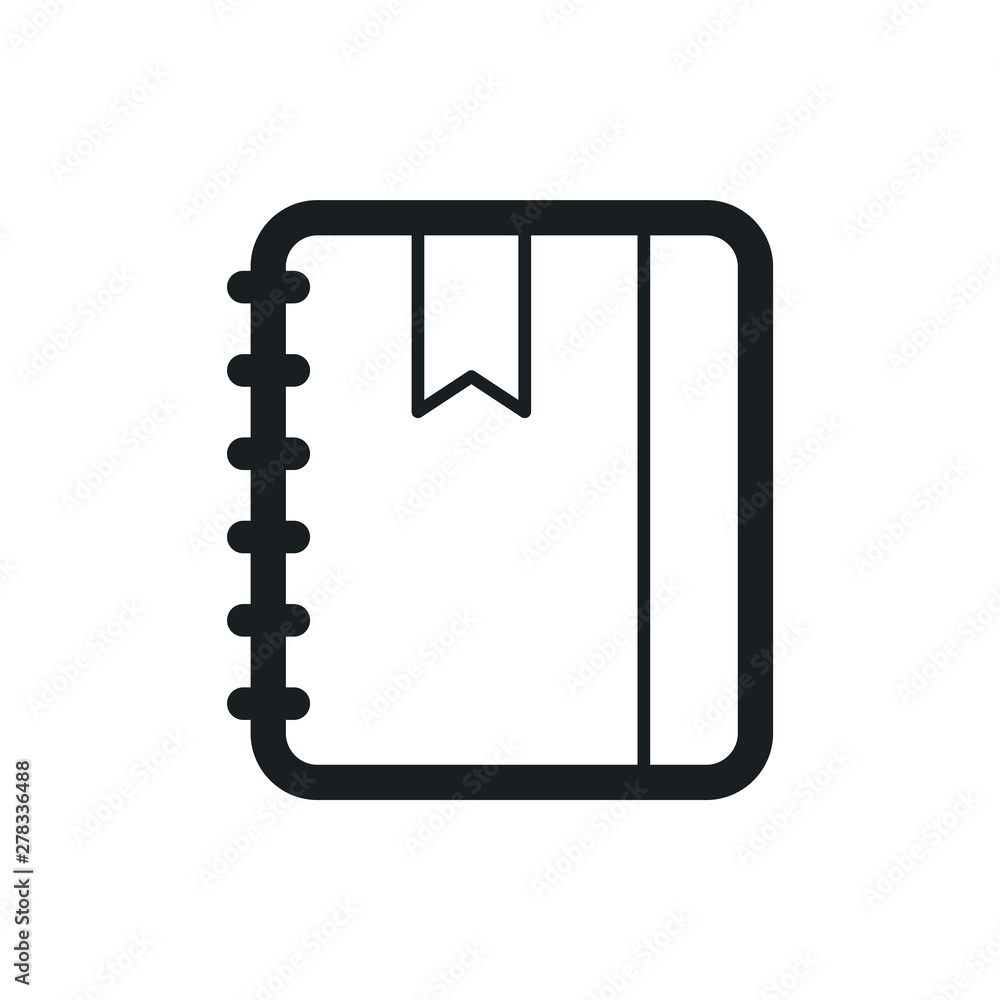 notebook vector icon