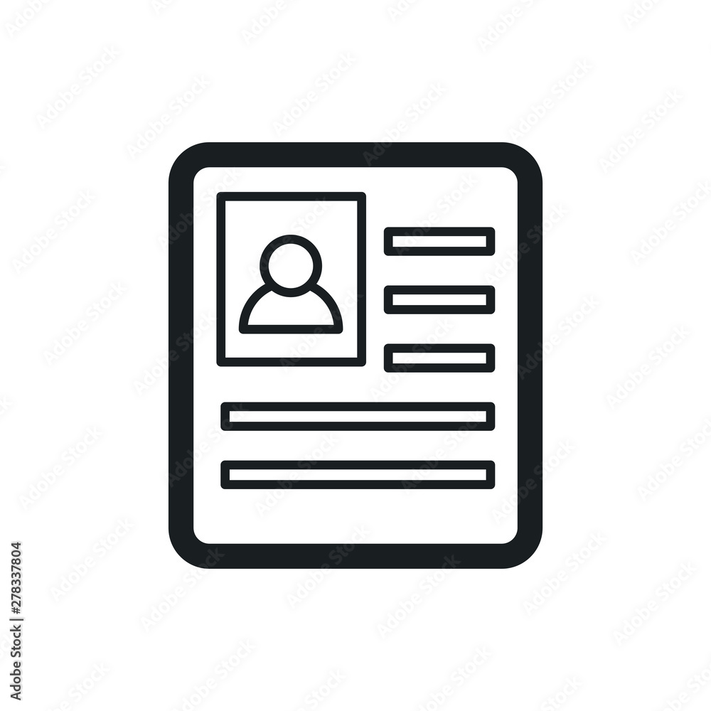 personal information vector icon personal information vector icon