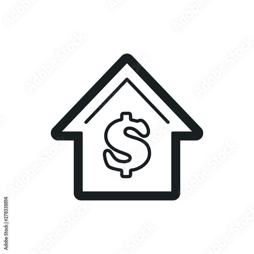 dollar growth vector icon