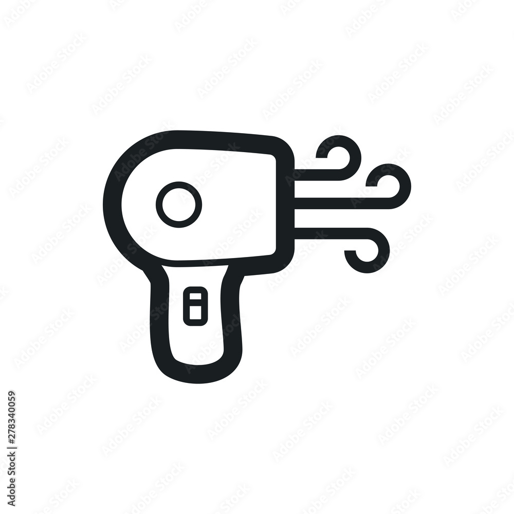 hair dryer vector icon