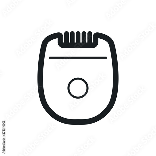 epilator vector icon