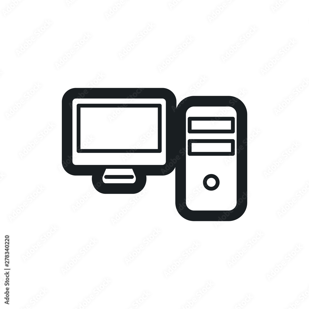 computer vector icon computer vector icon
