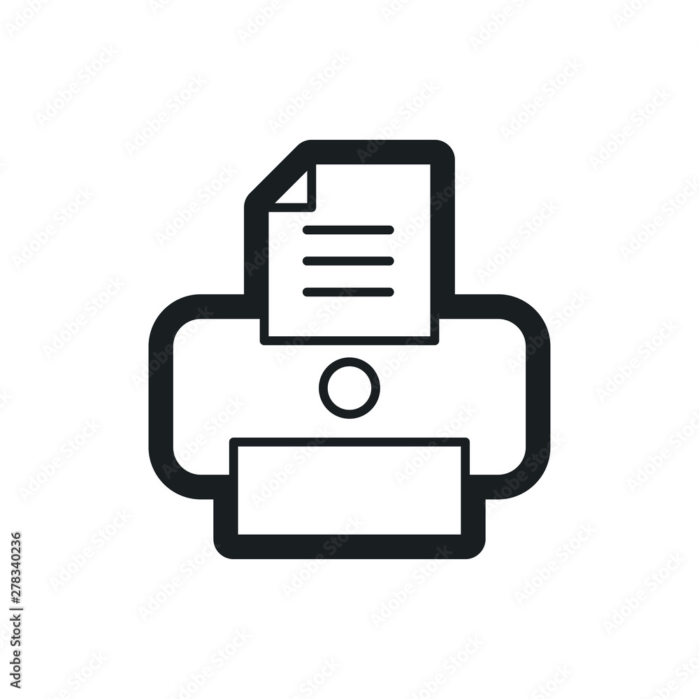 printer vector icon printer vector icon