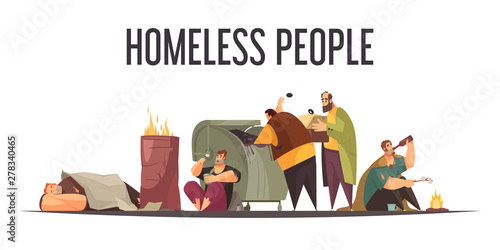 Homeless People Composition 