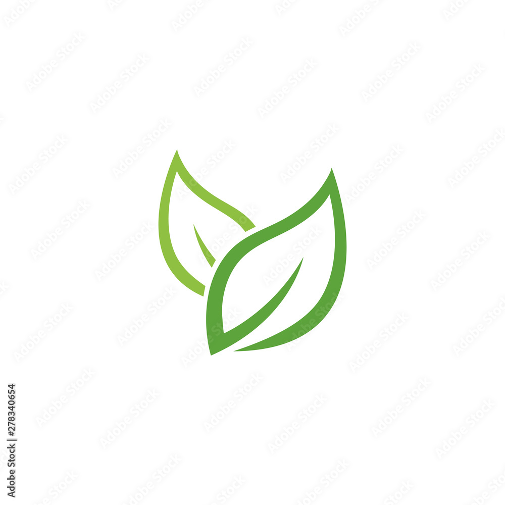 Green leaf ecology nature element vector Green leaf ecology nature element vector