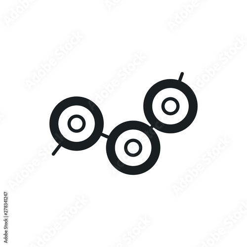 point graph vector icon