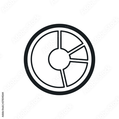 circle graph vector icon