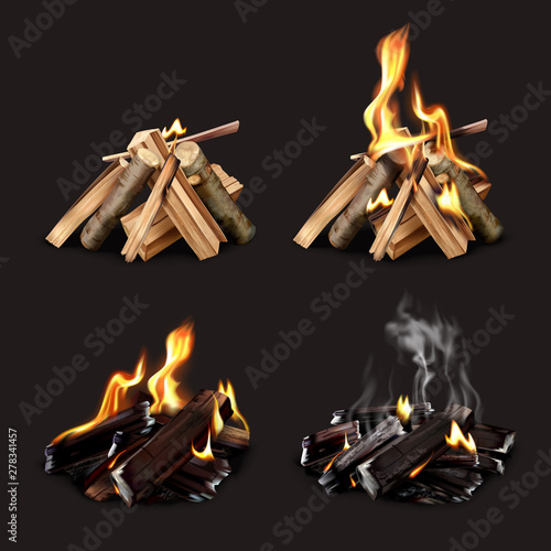Campfire Phases Realistic Set