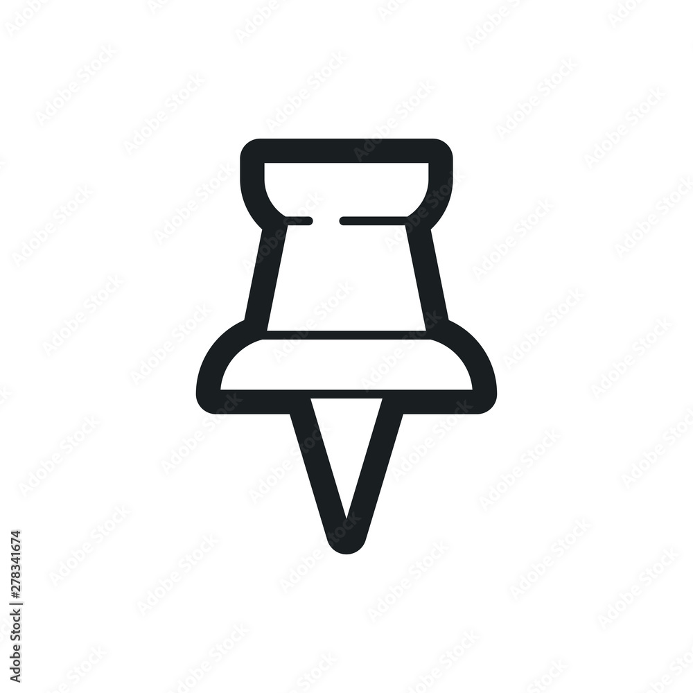 drawing pin vector icon