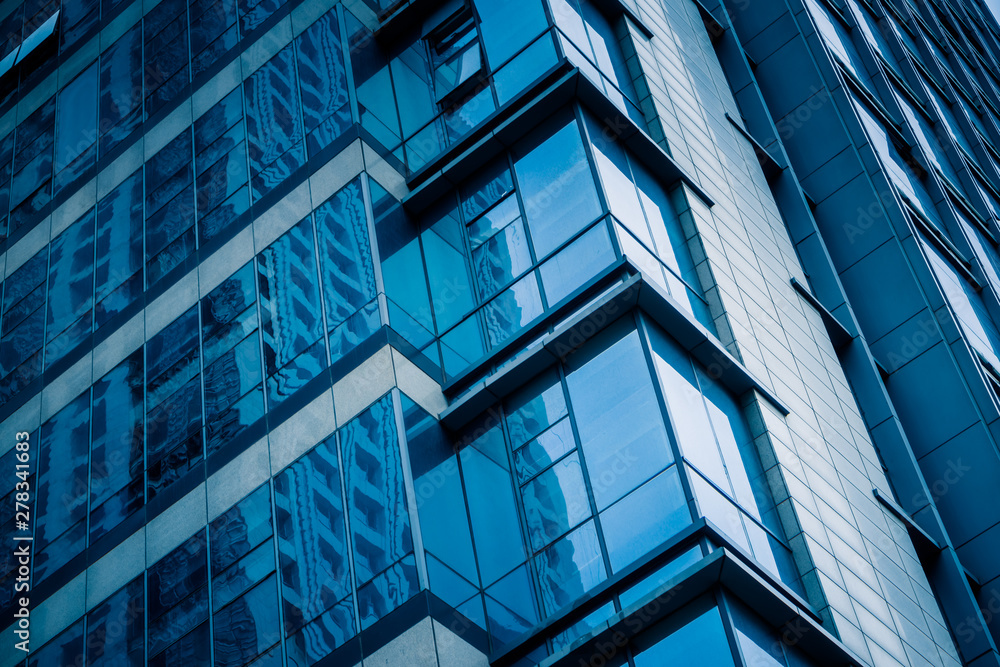 detail shot of modern business buildings in city detail shot of modern business buildings in city